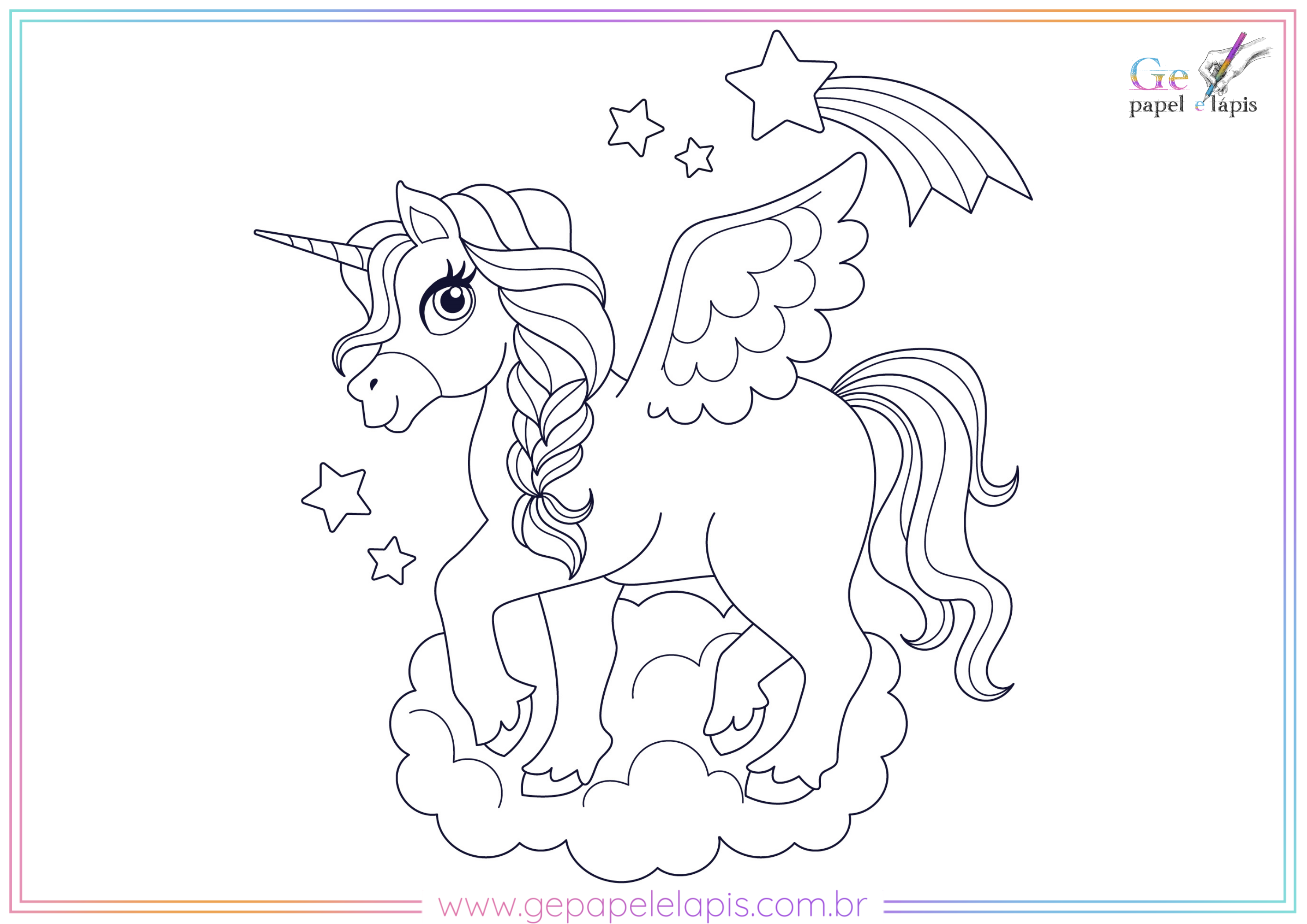 my little pony para colorir 02  Unicornio para colorir, Desenhos