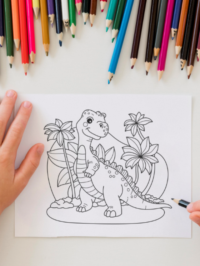 Desenhos de dinossauros para colorir como faço, trabalhos manuais passo a  passo, técnicas de criatividade, coisas legais para fazer, Jogos, Blog,  moda, escola,…