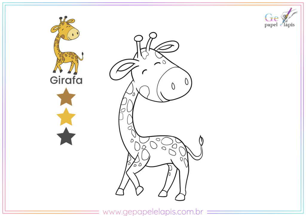 Colorir Girafa