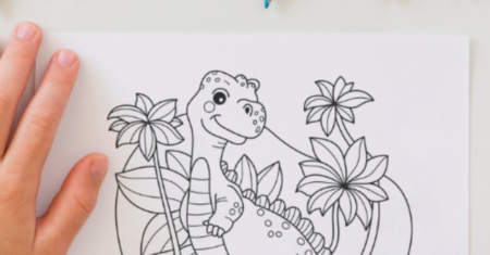 Desenho de Dinossauro: Divirta-se Colorindo Criaturas Pré-Históricas Incríveis