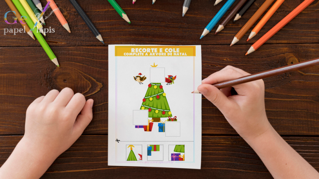 Desenho para Colorir: Modelos de Árvores de Natal - Ge papel e lápis