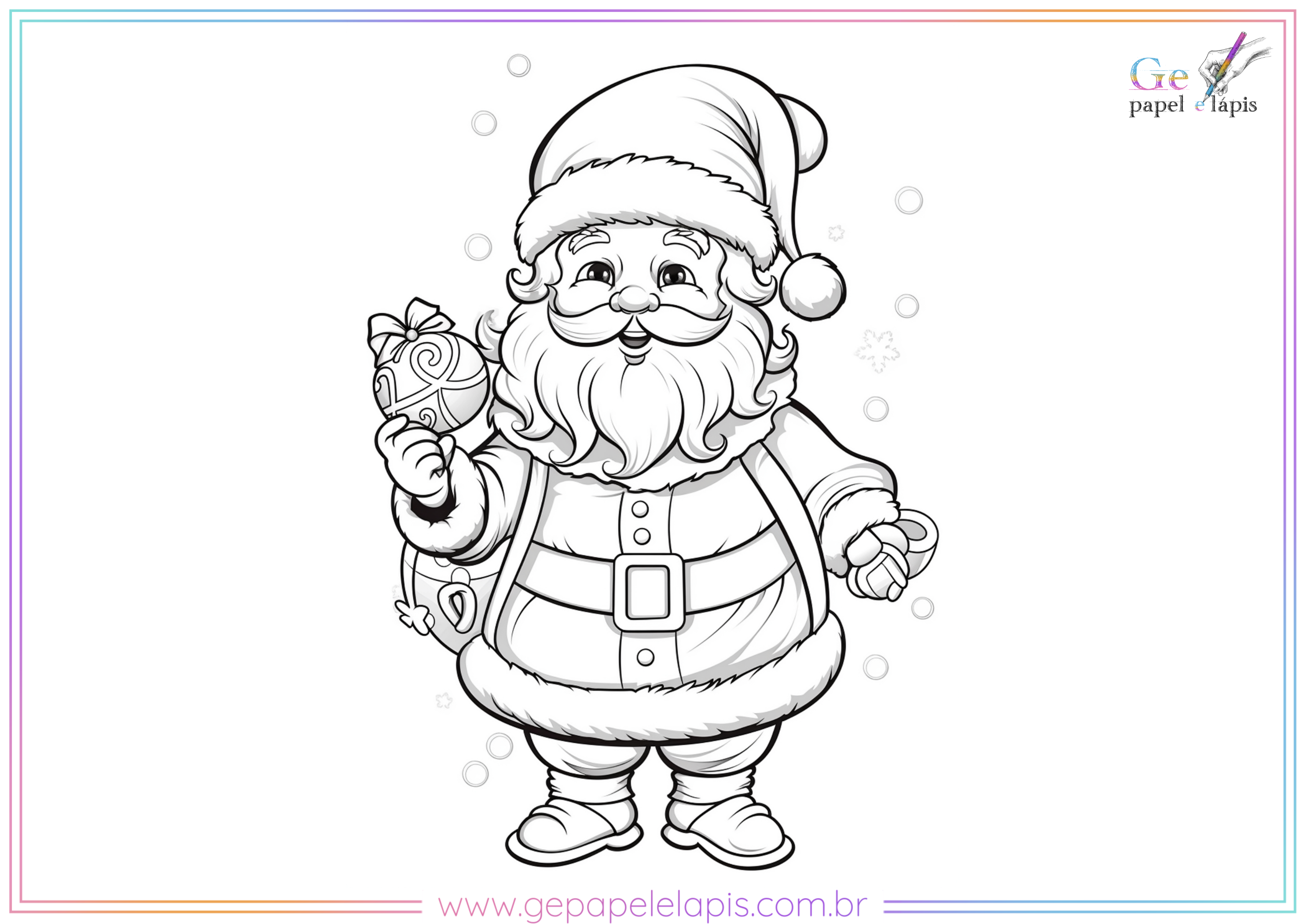 Desenho para Colorir: Transforme a Magia do Natal em Cores com Nossas  Atividades Criativas! - Ge papel e lápis