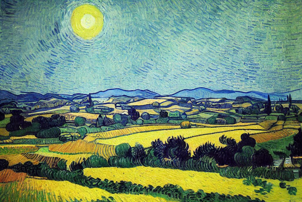 Arte no Estilo Van Gogh