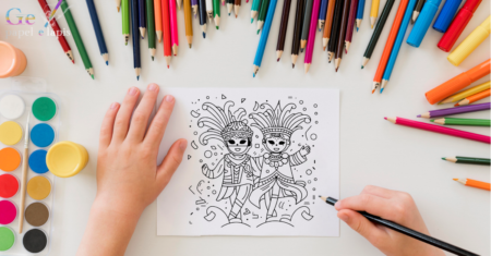 Desenhos para Colorir de Carnaval: Alegria com Diversão Criativa