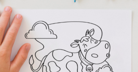 Desenho para Colorir: Fazendinha Encantadora para Crianças