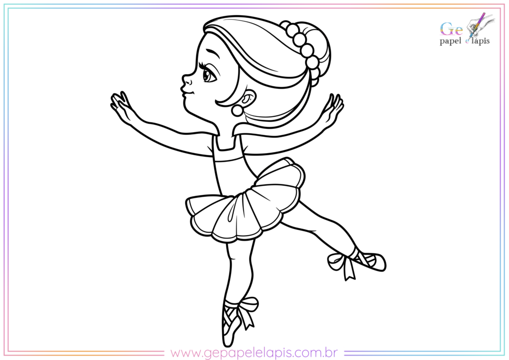 Desenhos para Colorir Bailarinas