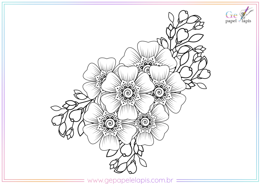 desenhos-para-colorir-flores