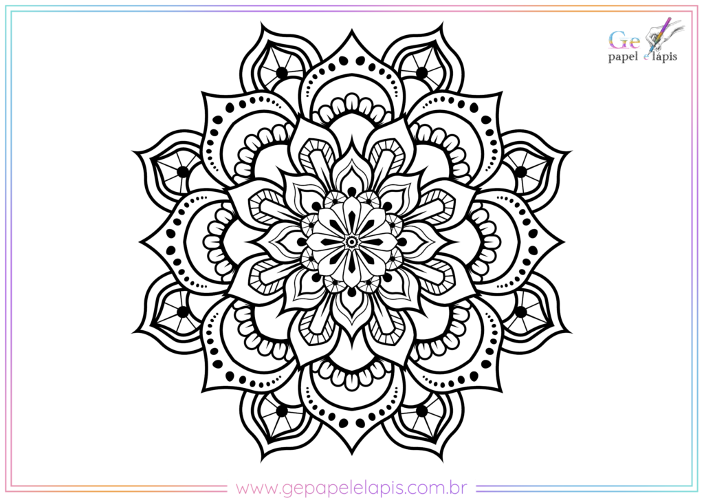 Desenhos para Colorir Mandalas