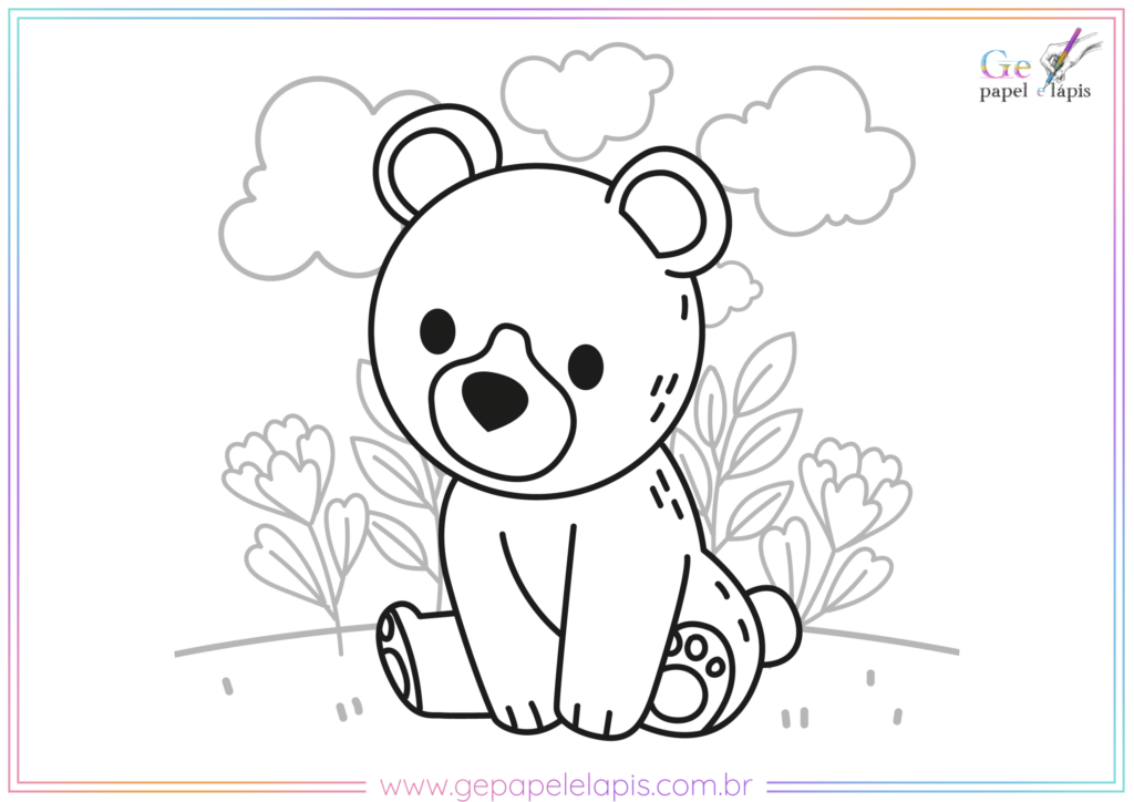 Desenhos para Colorir Ursinhos 