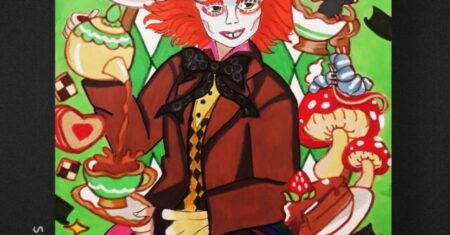 Pintura de Desenho: Chapeleiro Maluco | Alice no País das Maravilhas