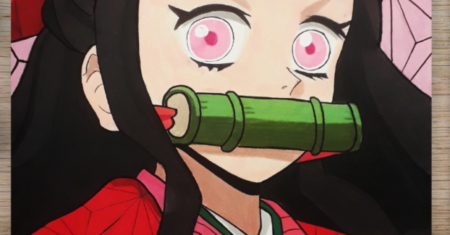 Fanart Nezuko Kamado | Kimetsu no Yaiba: Técnicas com Lápis de Cor