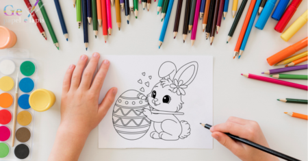 Desenhos para Colorir Coelhinho da Páscoa:  Diversão Criativa