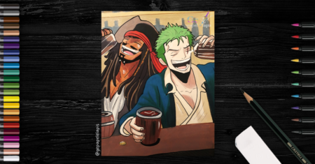 Pintando Jack Sparrow e Zoro de One Piece: Um Guia Detalhado