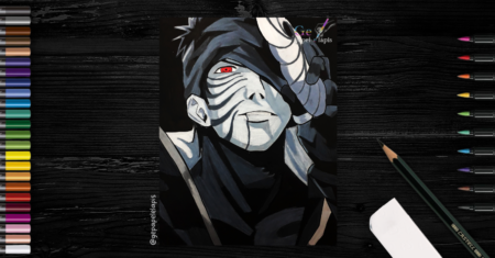 Pintando Obito Uchiha – Naruto: Um Guia Detalhado