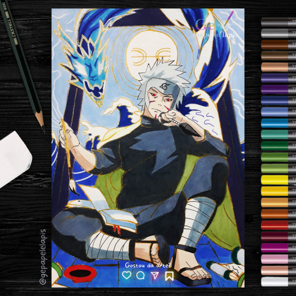 Pintando Tobirama Senju