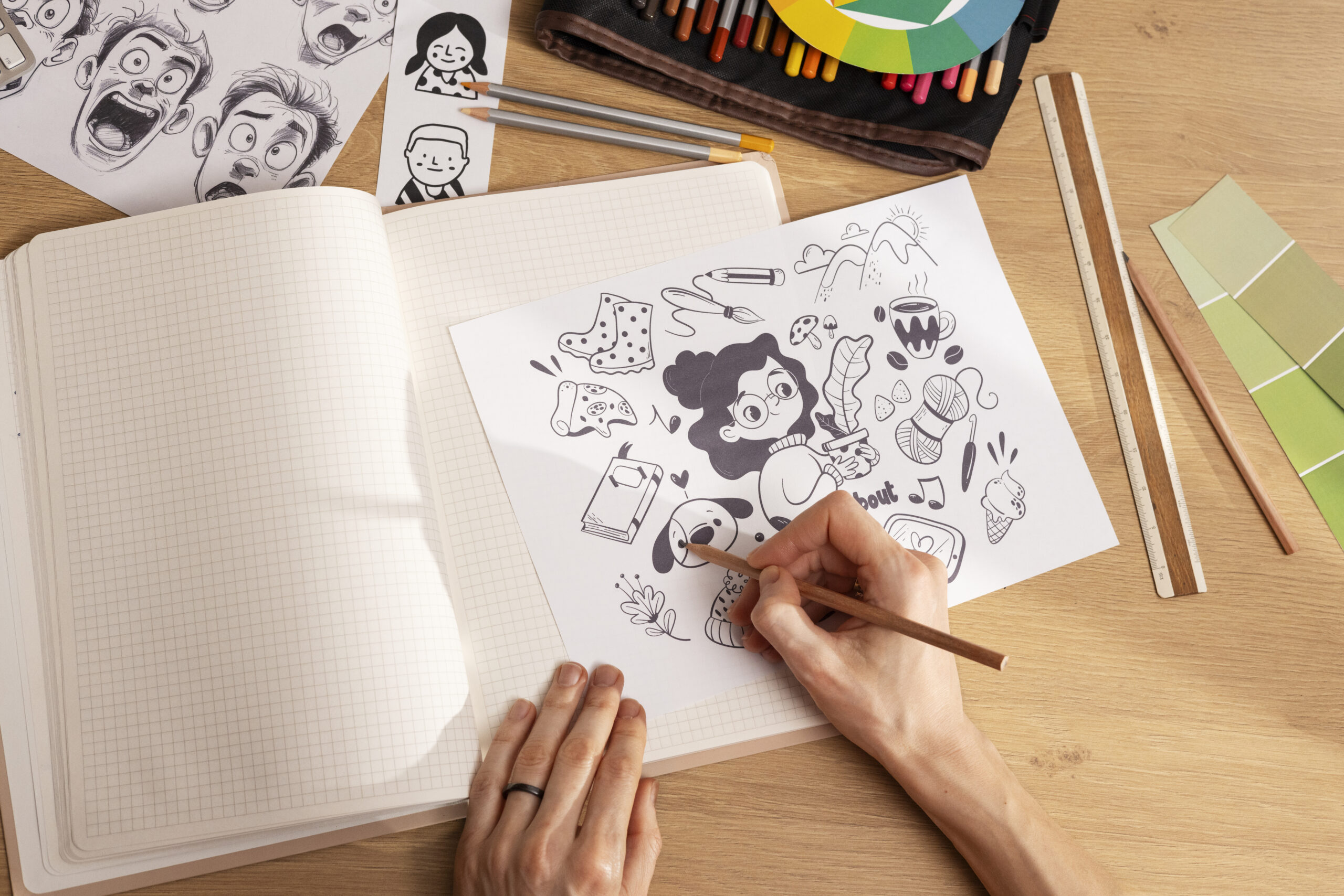 Desenhar Personagens em Cartoon
