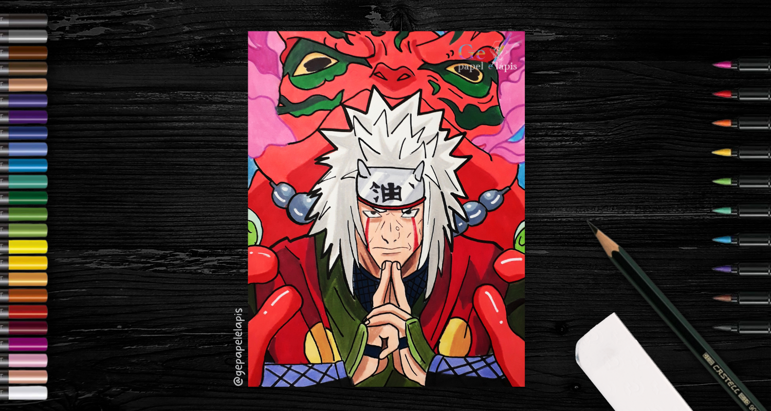 pintando-jiraiya-sensei