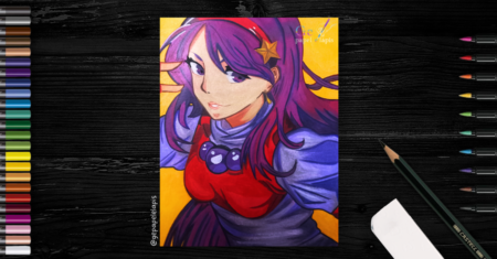 Fanart Athena Asamiya – The King of Fighters: Guia de Pintura