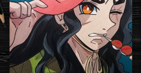 Pintura Fanart Hotaru Haganezuka: Kimetsu no Yaiba