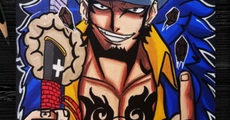 Pintando Fanart Trafalgar Law – One Piece