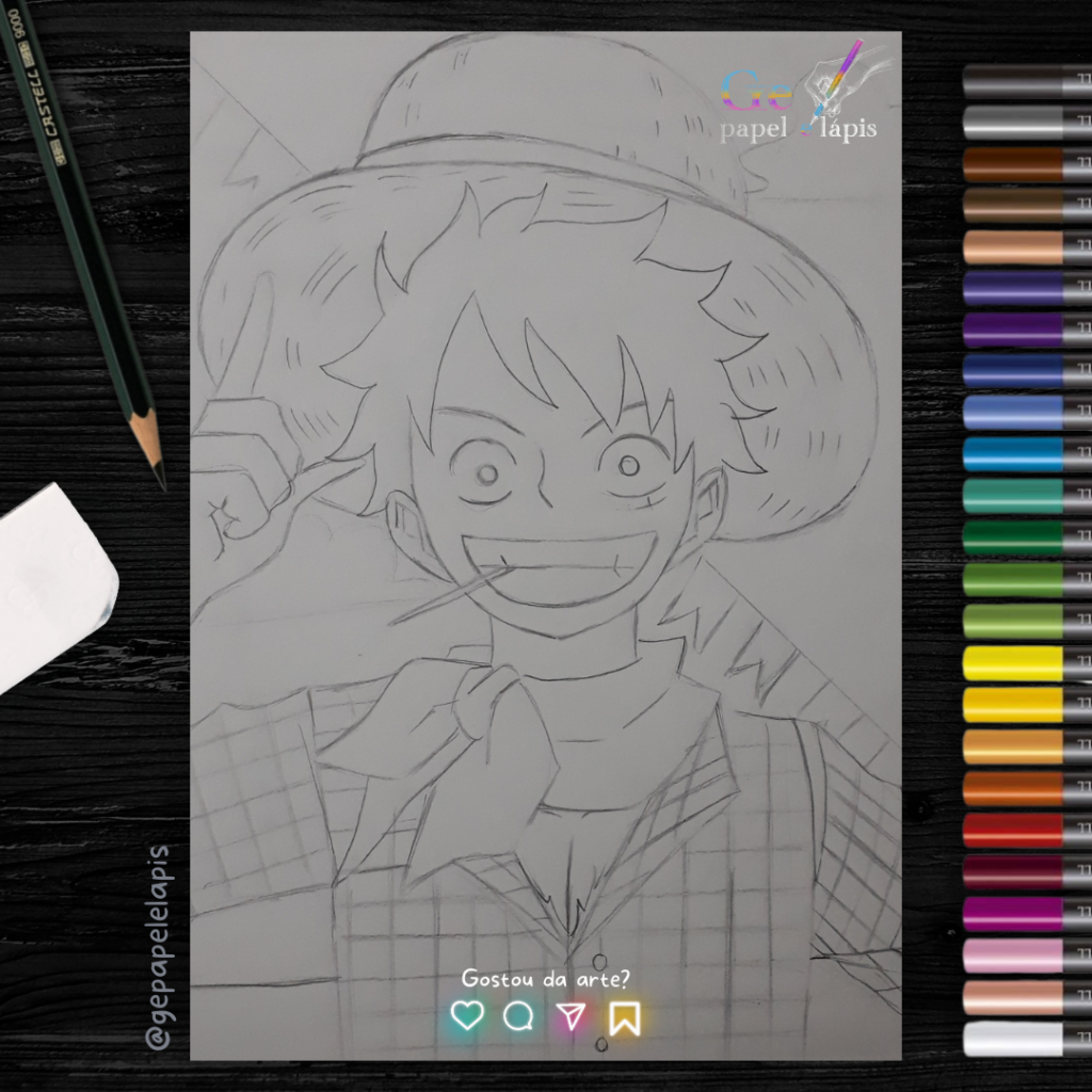 Fanart de Luffy de Festa Junina