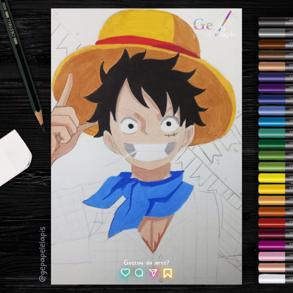 Fanart de Luffy de Festa Junina