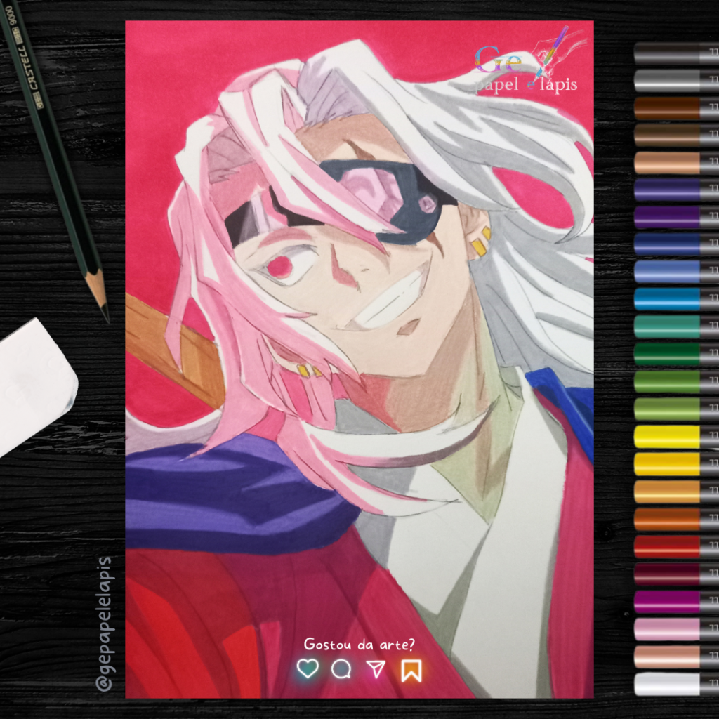 Pintura de Desenho Tengen Uzui